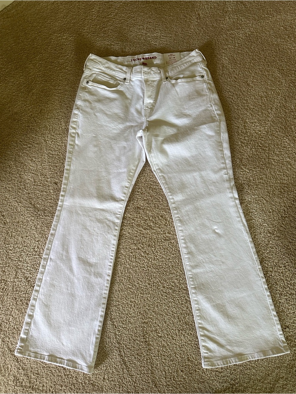 Lucky Brand White Flare Jeans - Women's Wide Leg